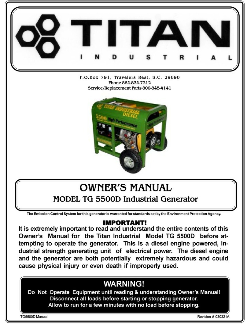 Titan TG 5500D owner's manual