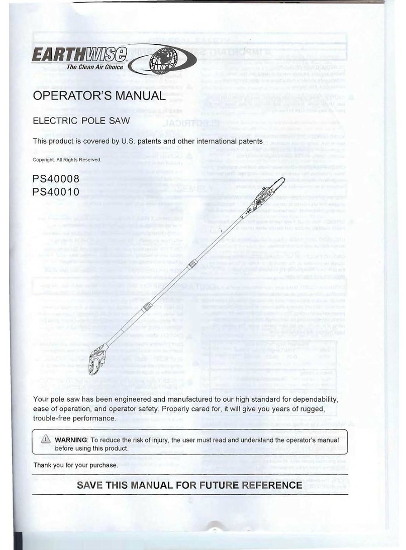 EarthWise PS40008 Operator's manual