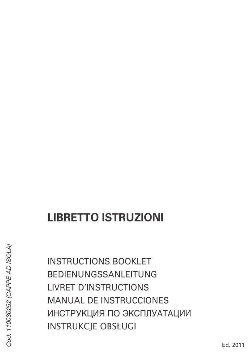 LIBRETTO ISTRUZIONI range hood Instruction booklet