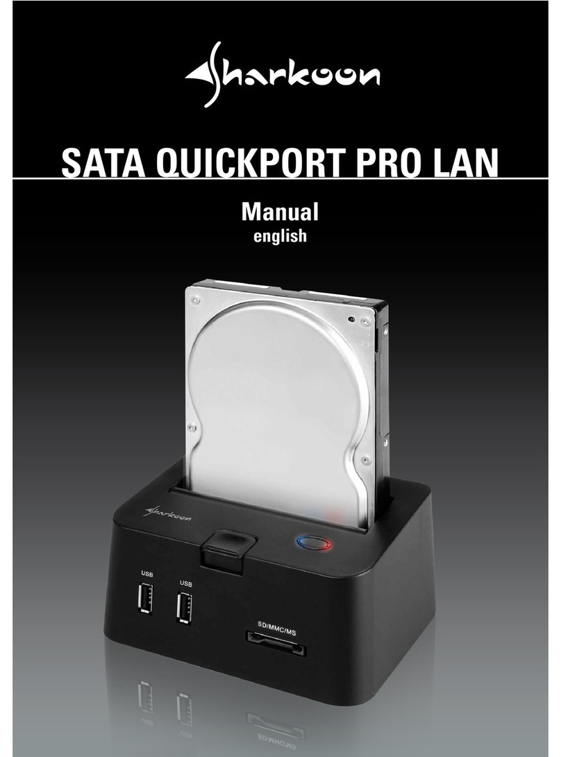 Sharkoon SATA QUICKPORT PRO LAN User manual