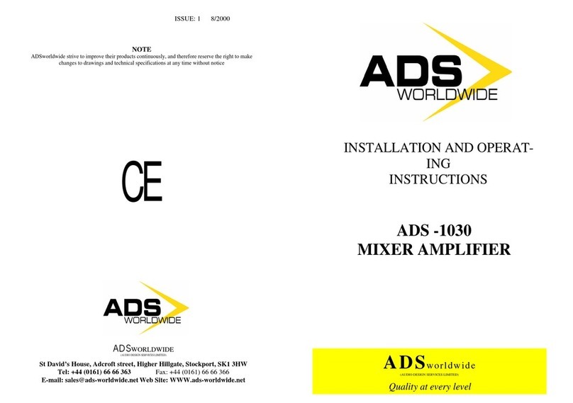 ADS ADS-1030 User manual