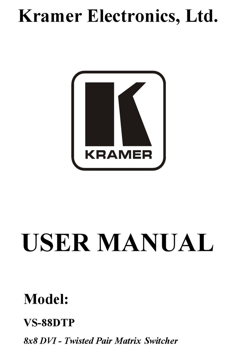 Kramer VS-88DTP User manual