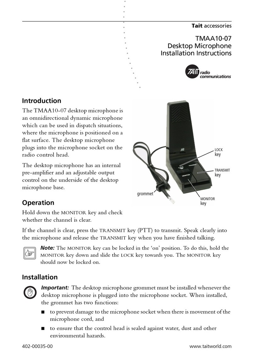 Tait TMAA10-07 User manual