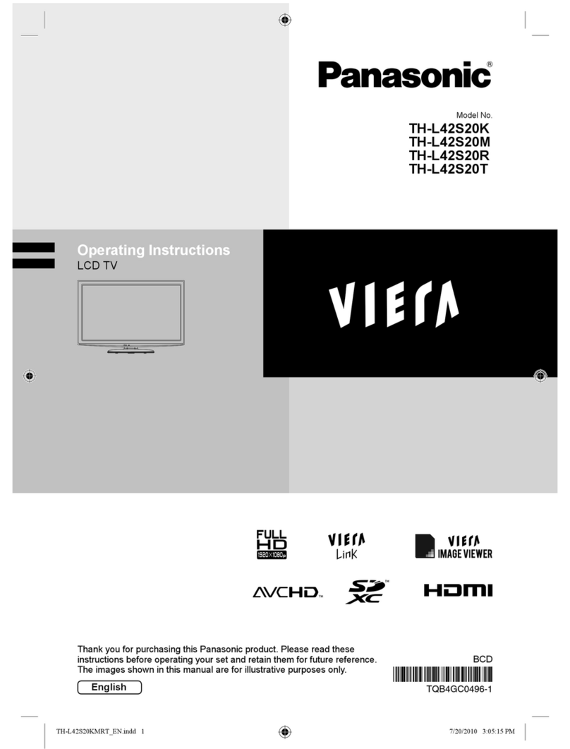 Panasonic VIERA TH-L42S20K User manual