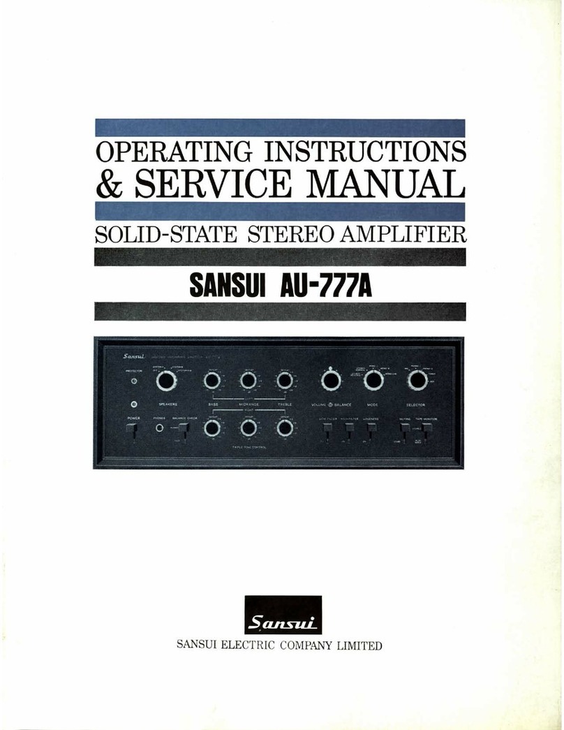 Sansui AU-777A Operating instructions and service manual