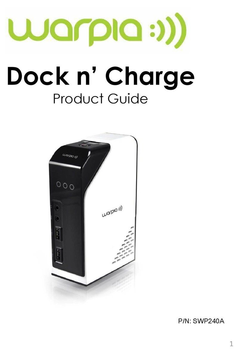 Warpia Dock n' Charge SWP240A User manual