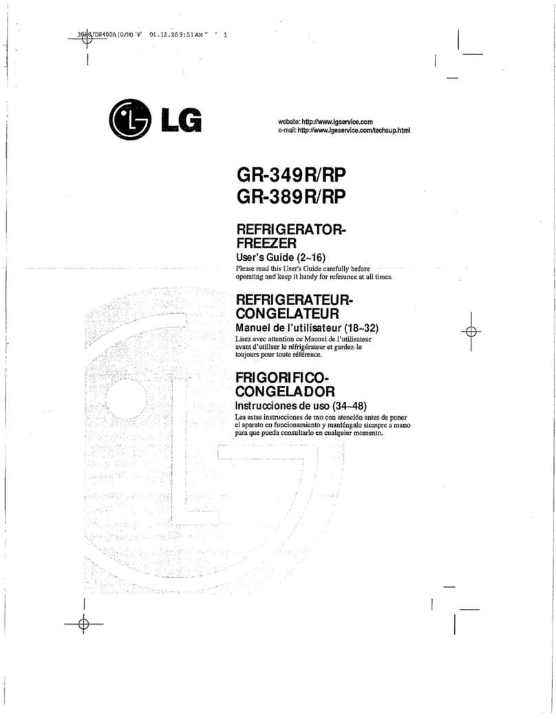 LG GR-349R User manual