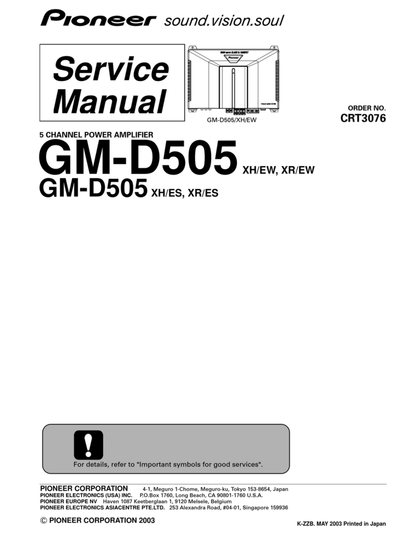 Pioneer GM-D505 User manual
