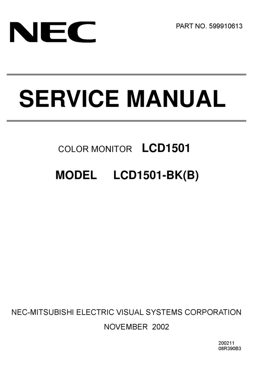 NEC LCD1501-BK User manual