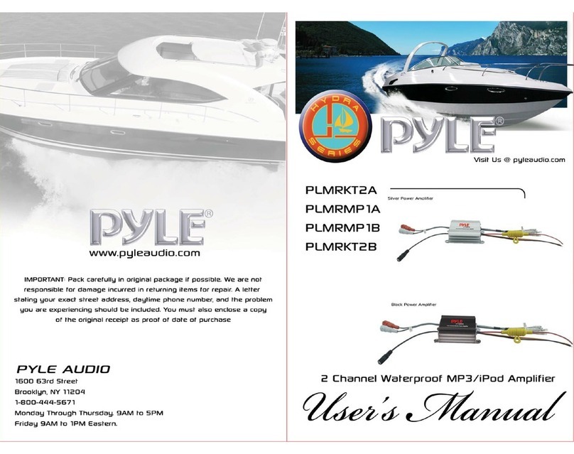 PYLE Audio PLMRKT2A user manual