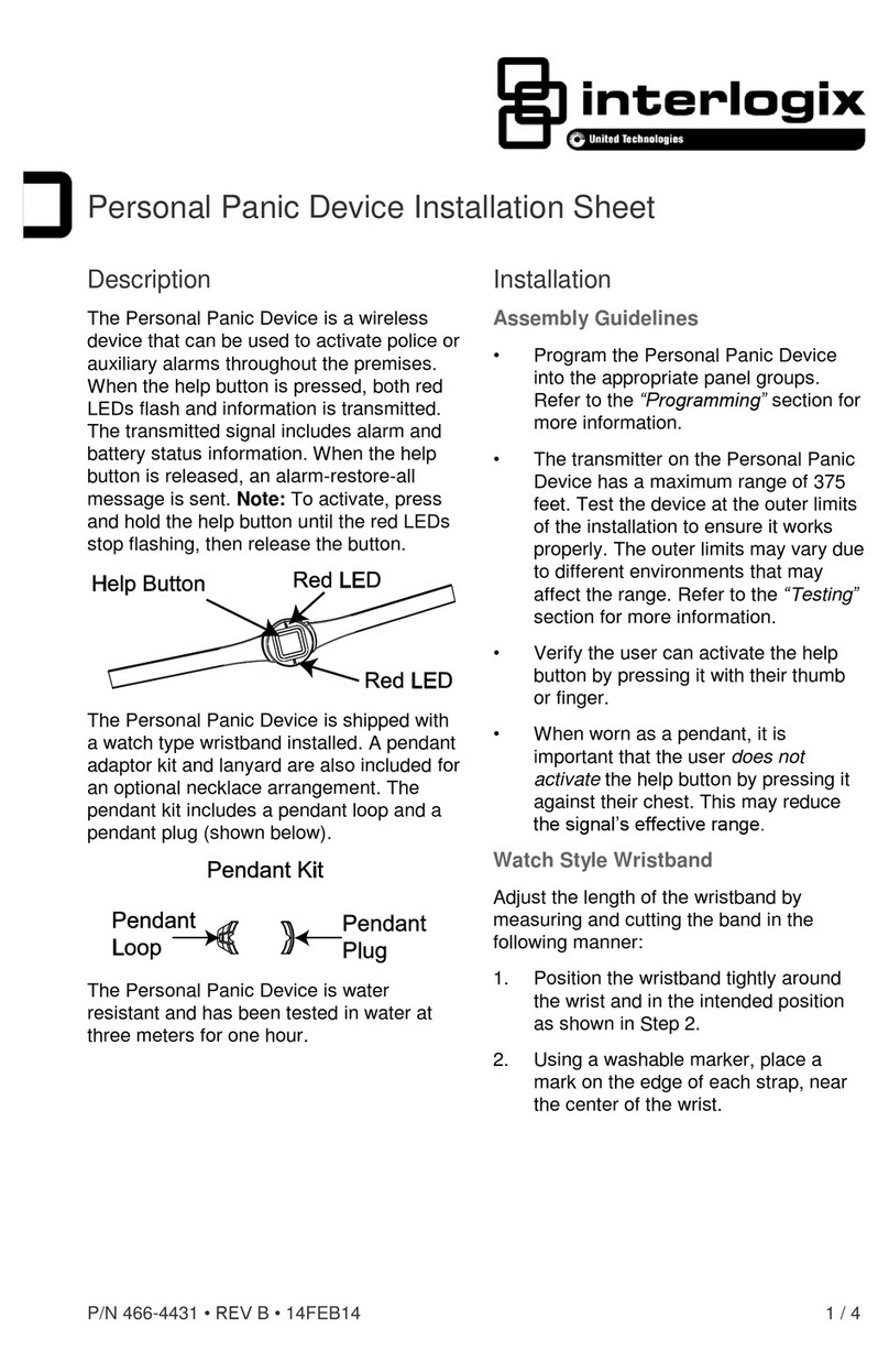 Interlogix TX-4200-01-1 Assembly instructions