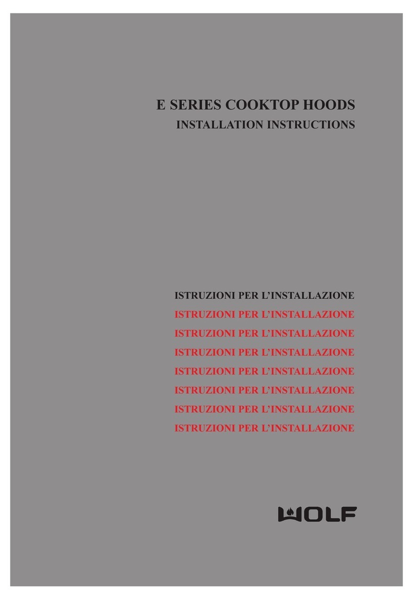 Wolf e Series installation instructions