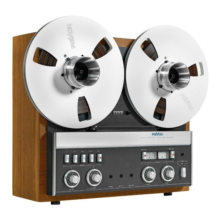 Revox A77 User manual