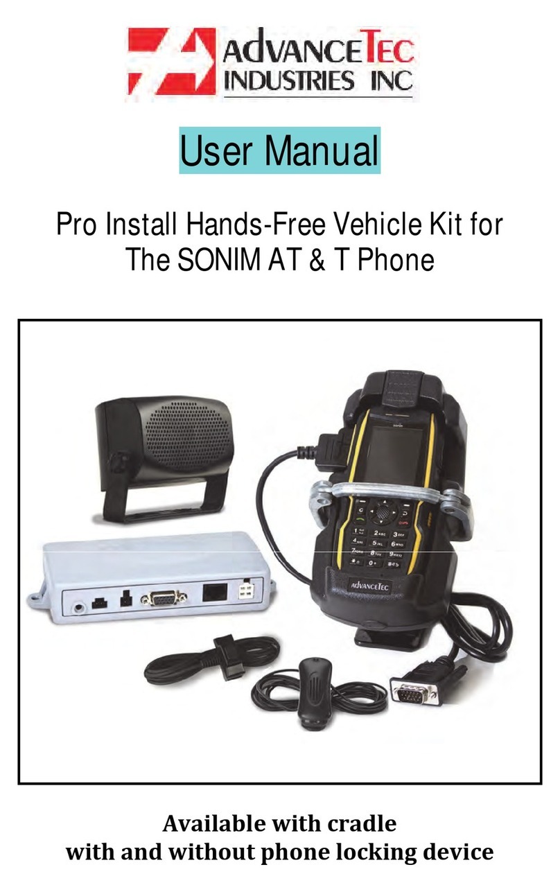 AdvanceTec Hands free User manual