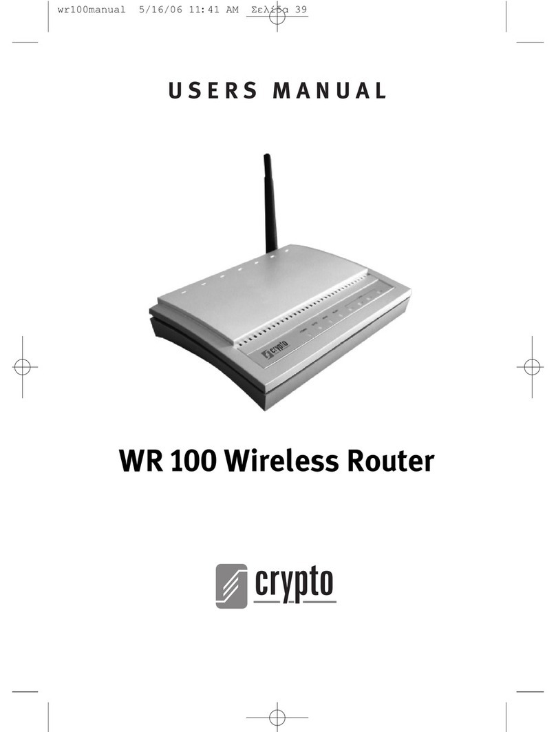 Crypto WR 100 User manual