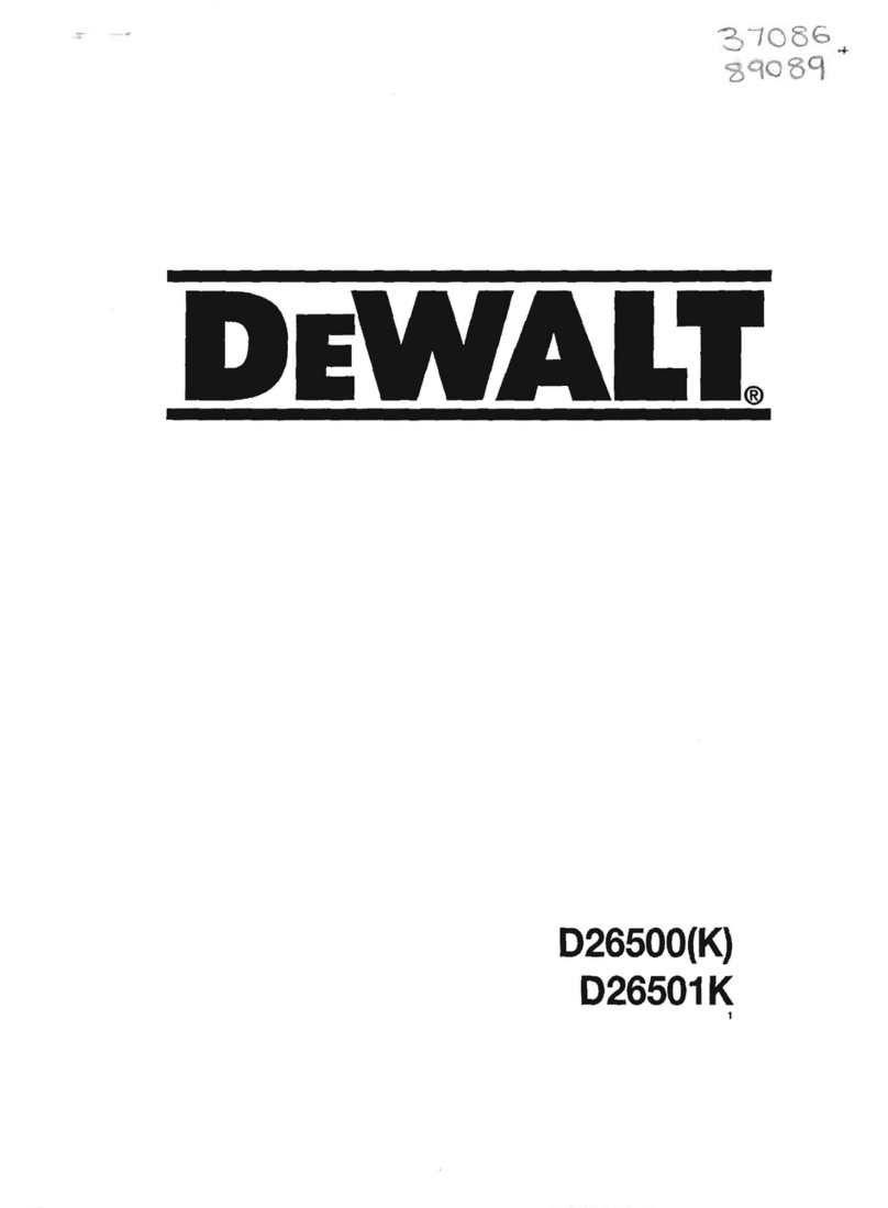 DeWalt D26500(K) manual