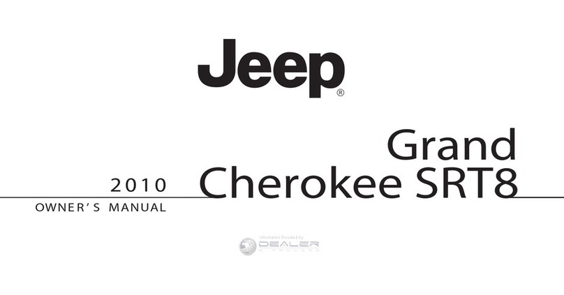Jeep 2010 WK Grand Cherokee SRT8 User manual