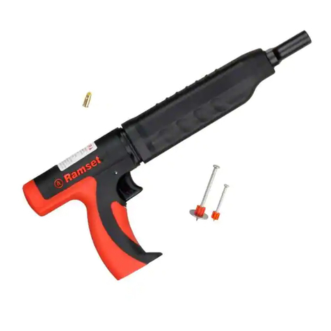 RAMSET LOW VELOCITY POWDER ACTUATED TOOL Operator's instruction & training manual