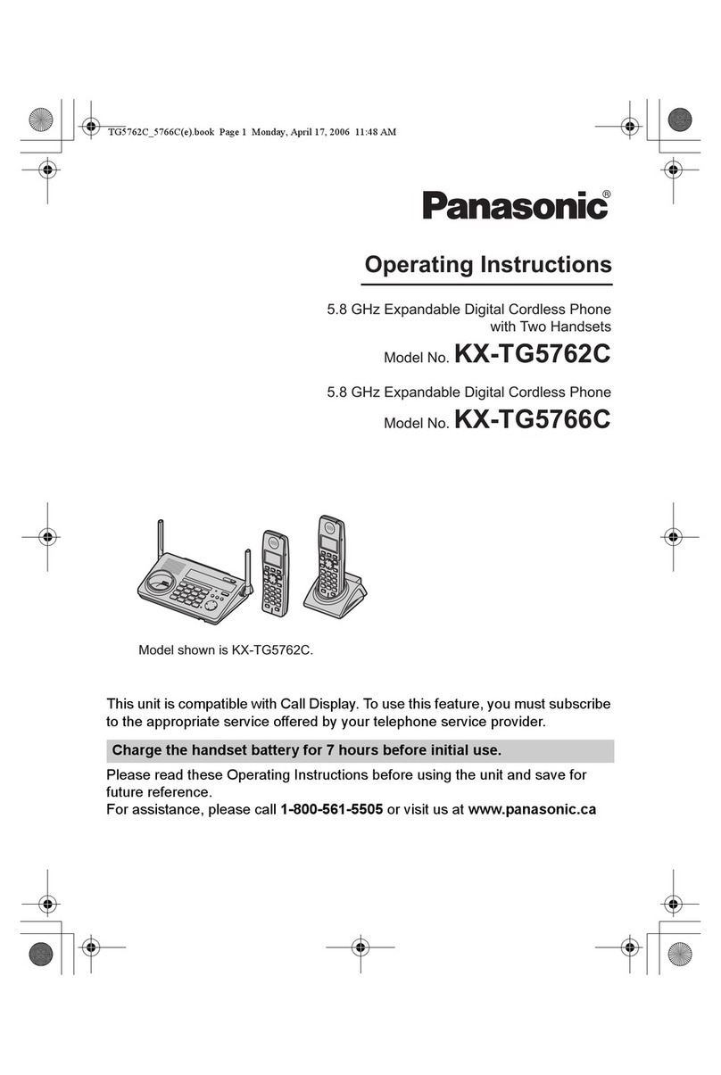 Panasonic KX-TG5762C User manual