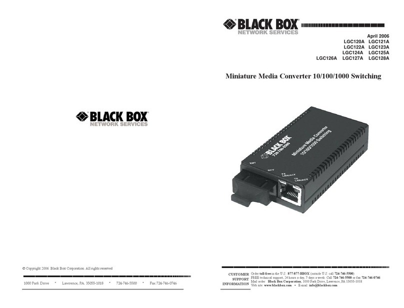 Black Box LGC120A User manual