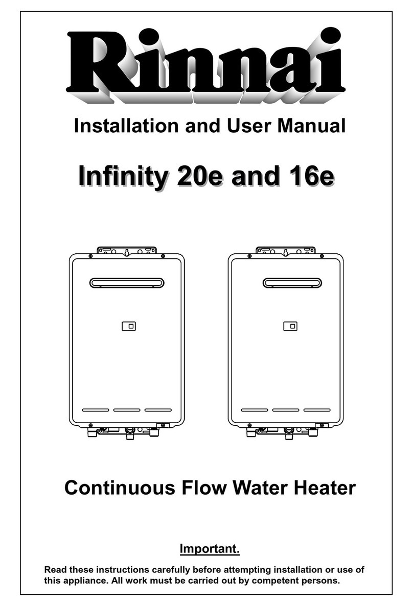 Rinnai Infinity 20e User manual