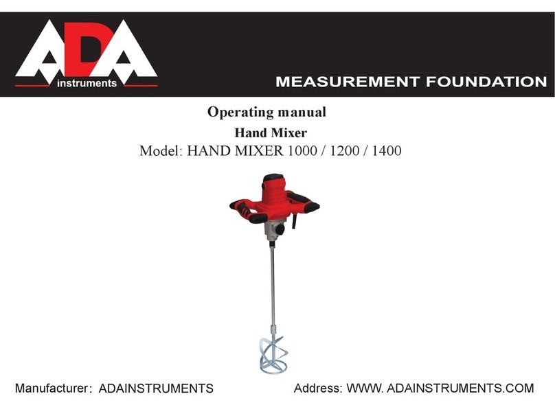 ADA INSTRUMENTS 1000 User manual
