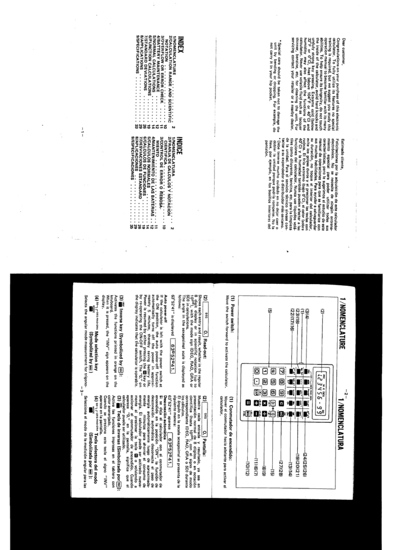 Casio fx-68 User manual