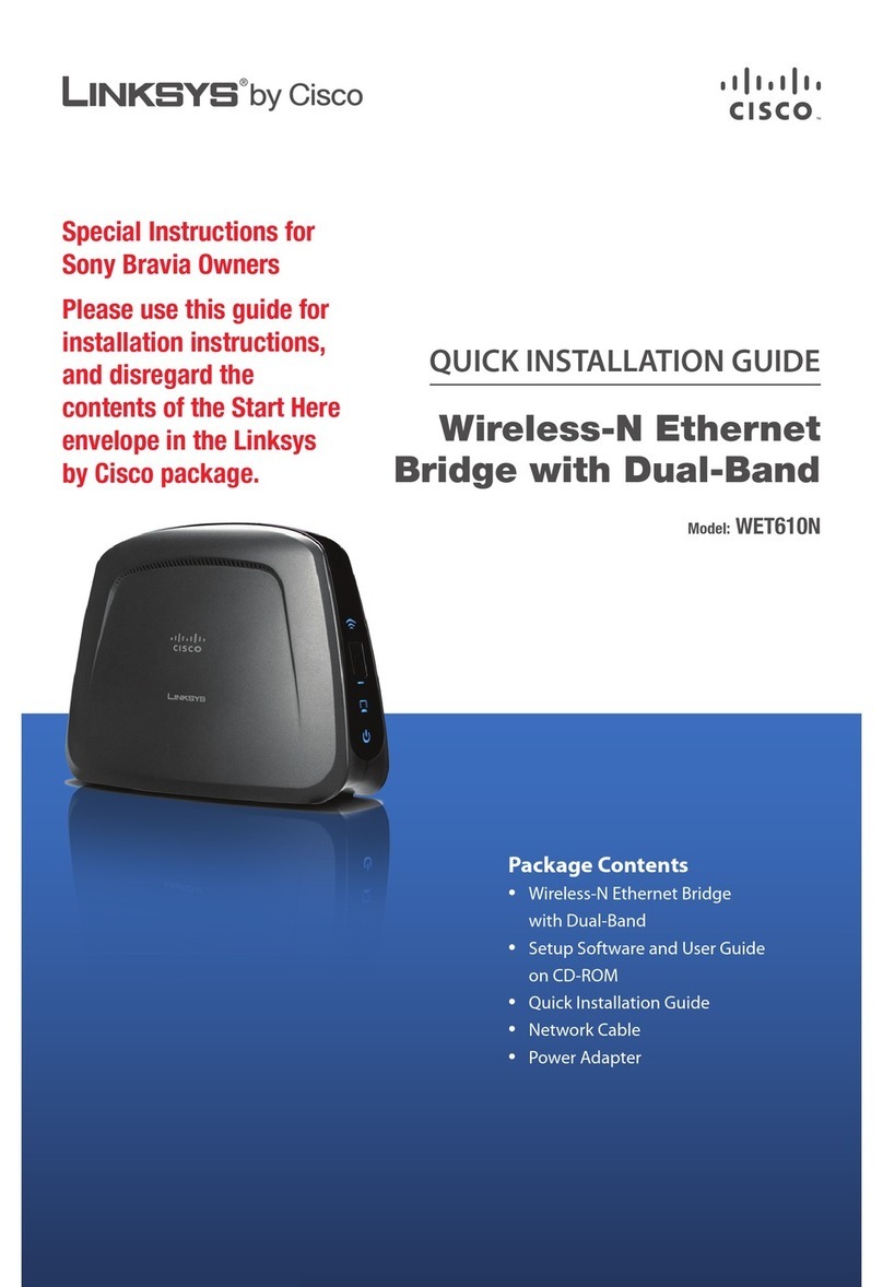 Cisco Linksys WET610N User manual