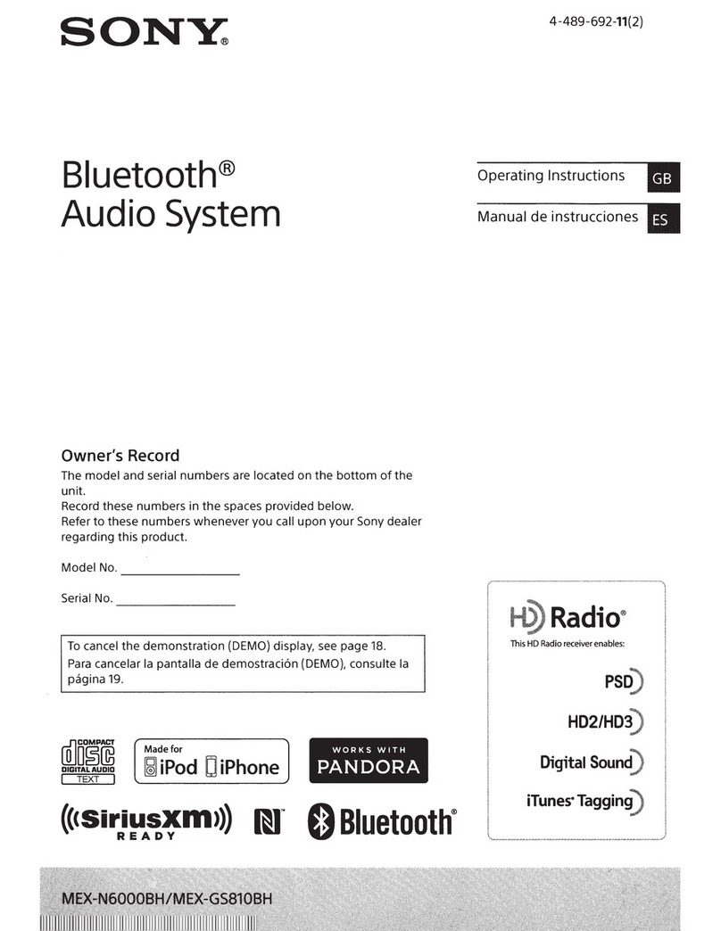Sony MEX-N6000BH User manual