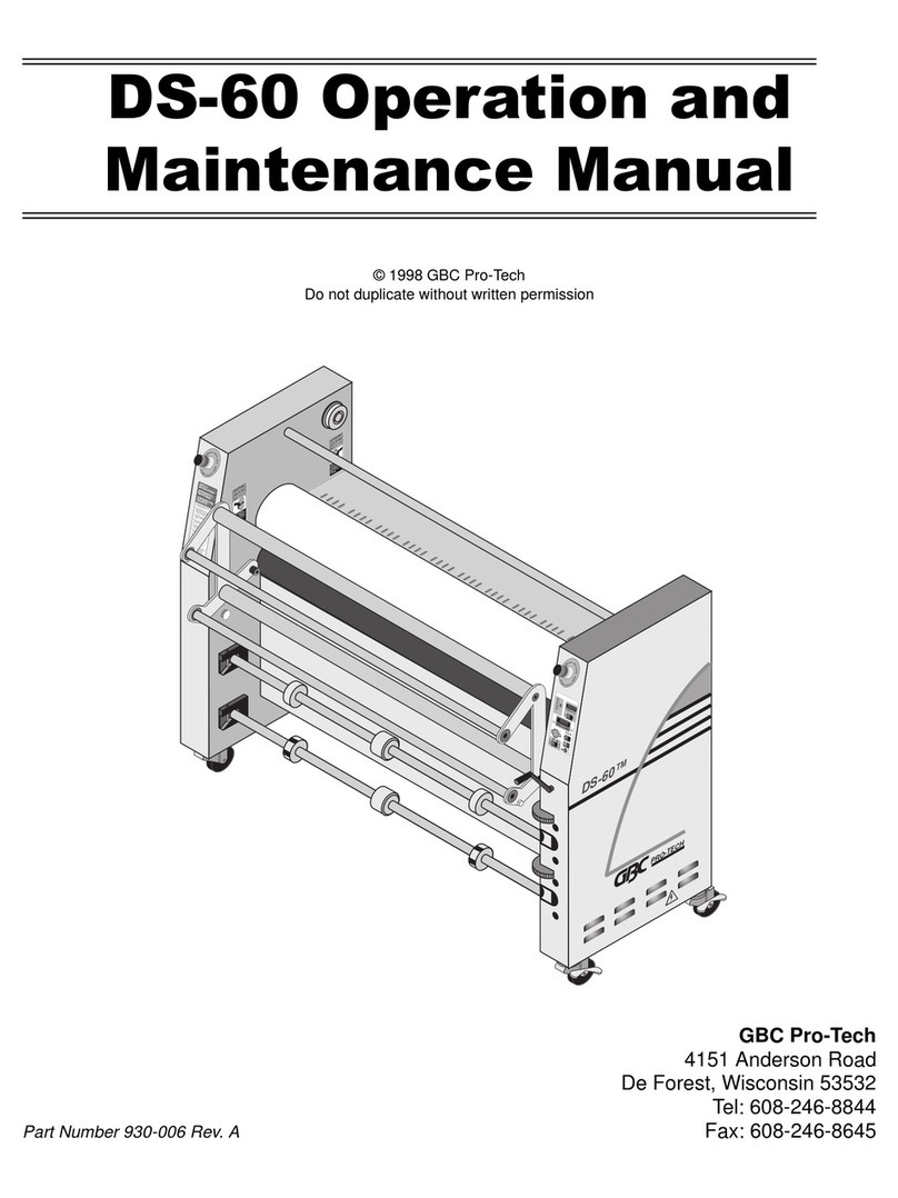 GBC PRO-TECH DS-60 User manual
