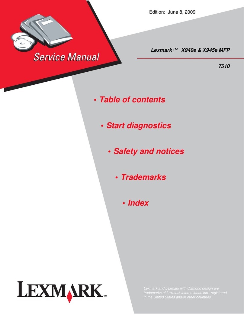 Lexmark X940E User manual