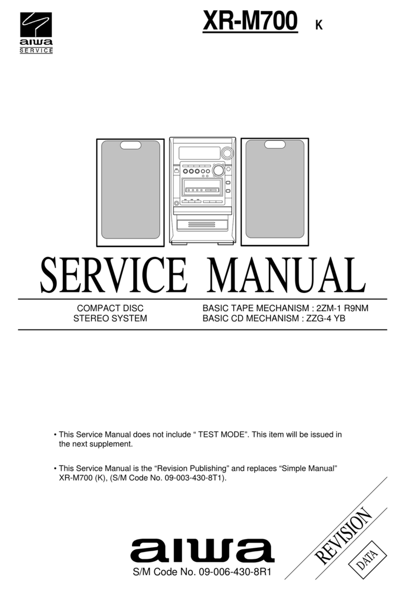 Aiwa XR-M700 User manual