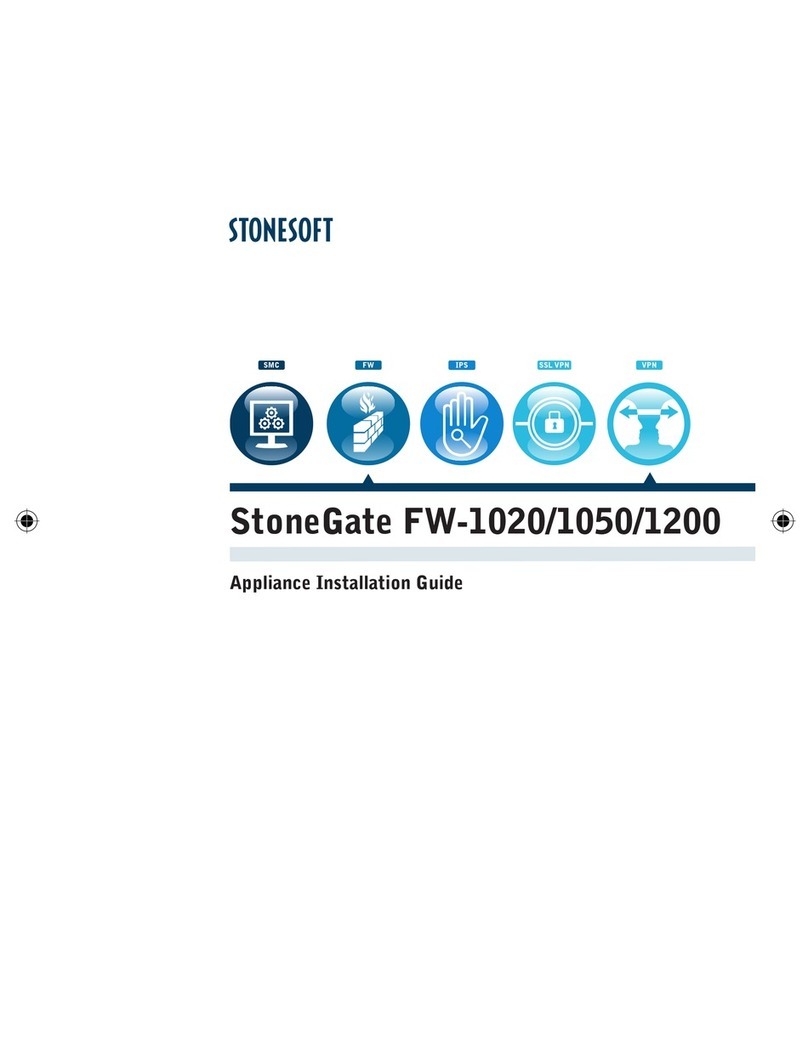 Stonesoft StoneGate FW-1020 Appliance installation guide Stonesoft StoneGate FW-1020 Appliance installation guide