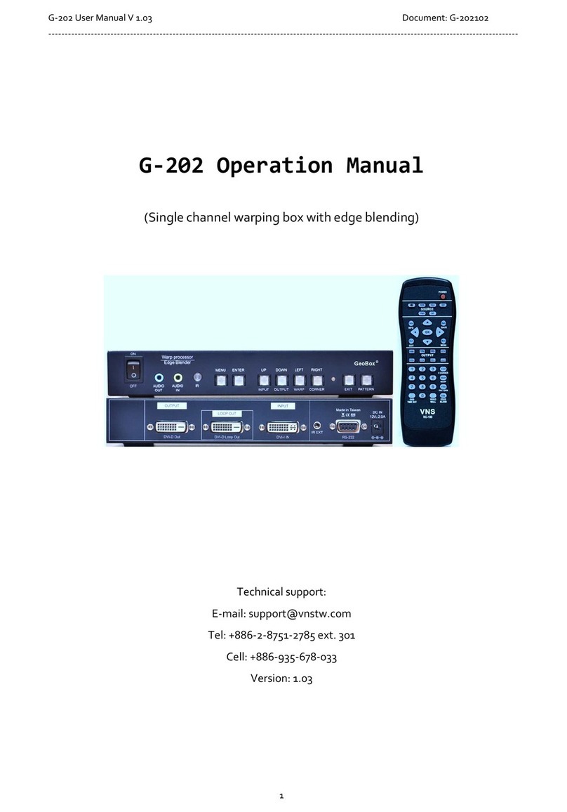 VNS G-202 Operation manual