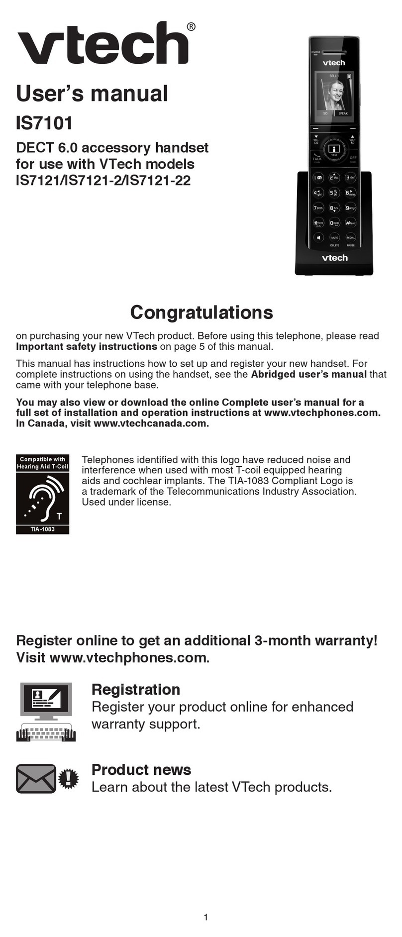 V-Tec S7101 user manual