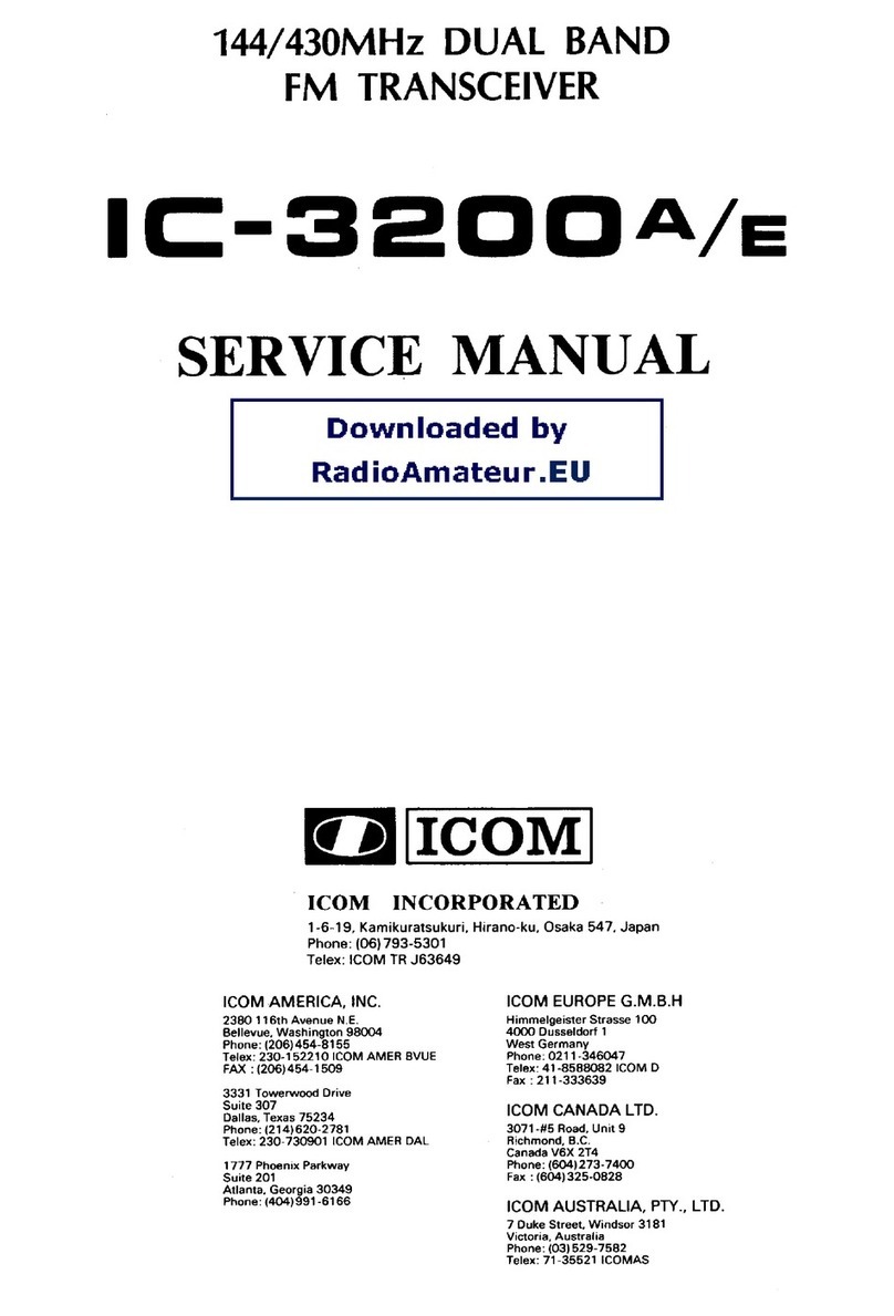 Icom IC-3200A User manual