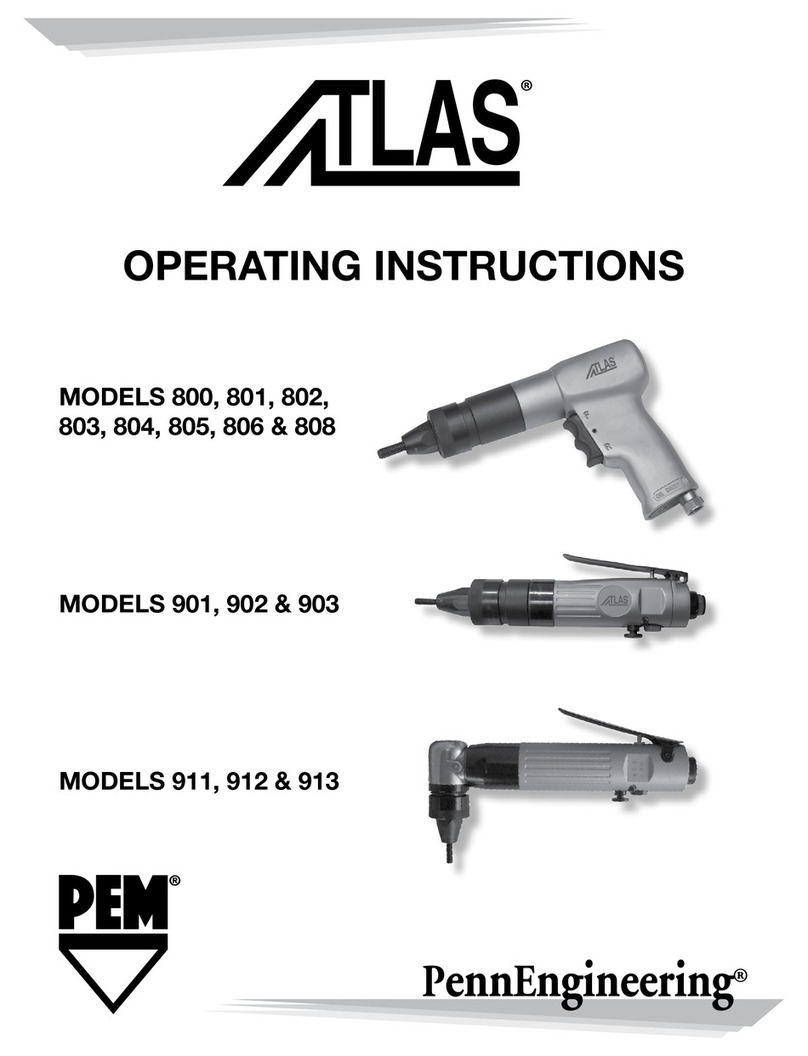 Atlas 800 operating instructions