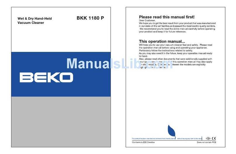 Beko BKK 1180 P User manual