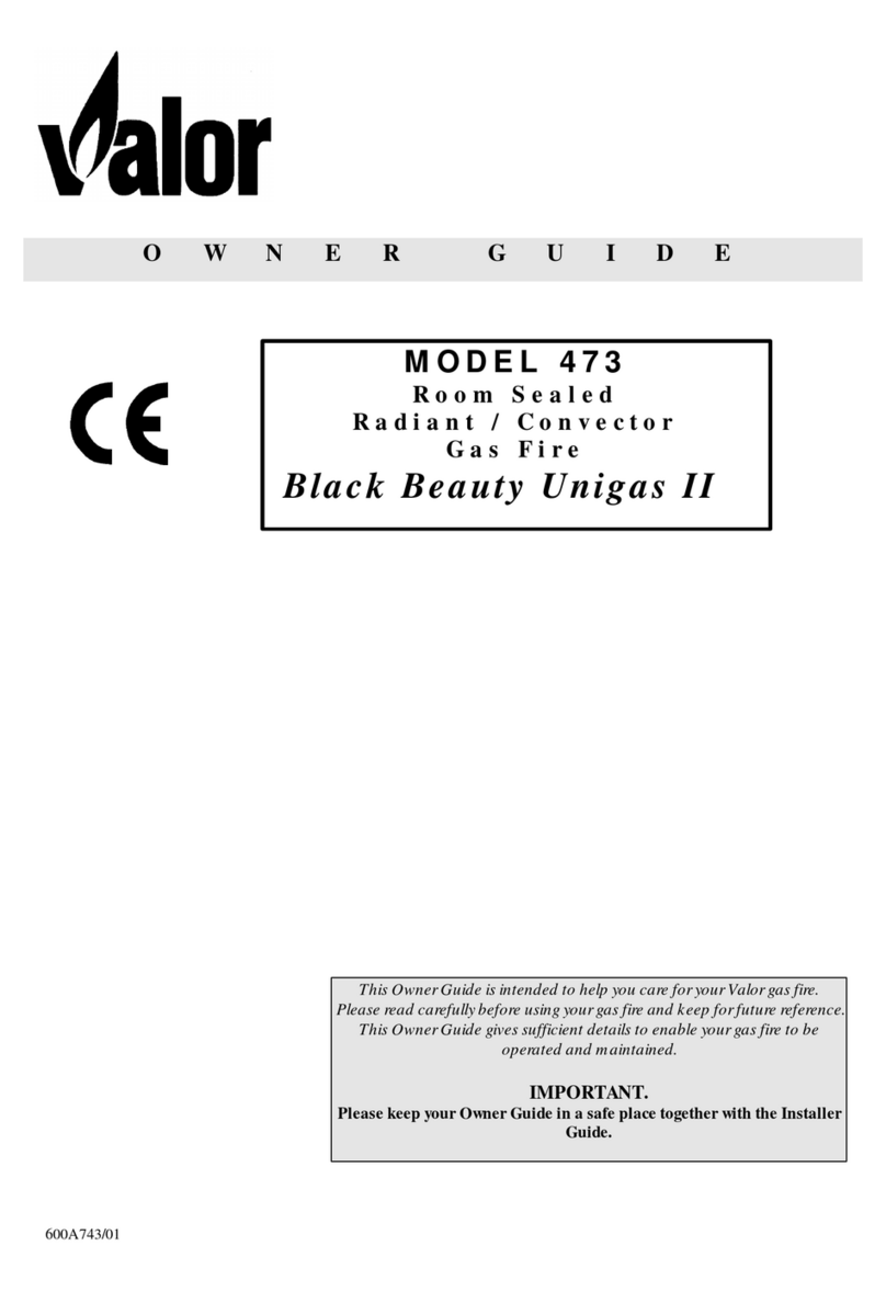 Valor Black Beauty Unigas II 473 User manual
