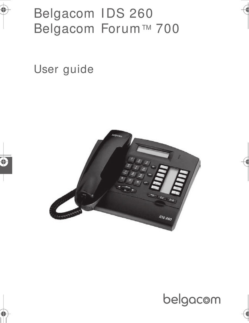 BELGACOM IDS 260 User manual BELGACOM IDS 260 User manual