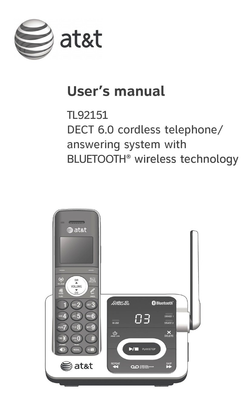 AT&T TL92151 user manual