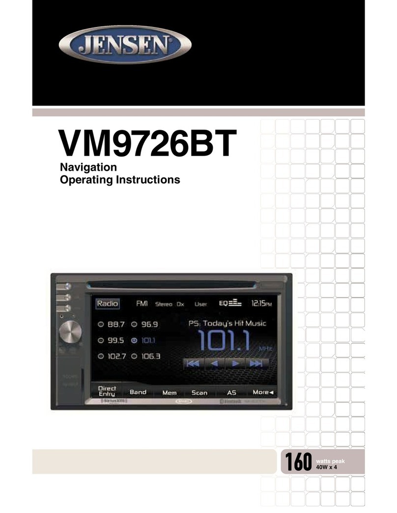 Jensen VM9726BT User manual