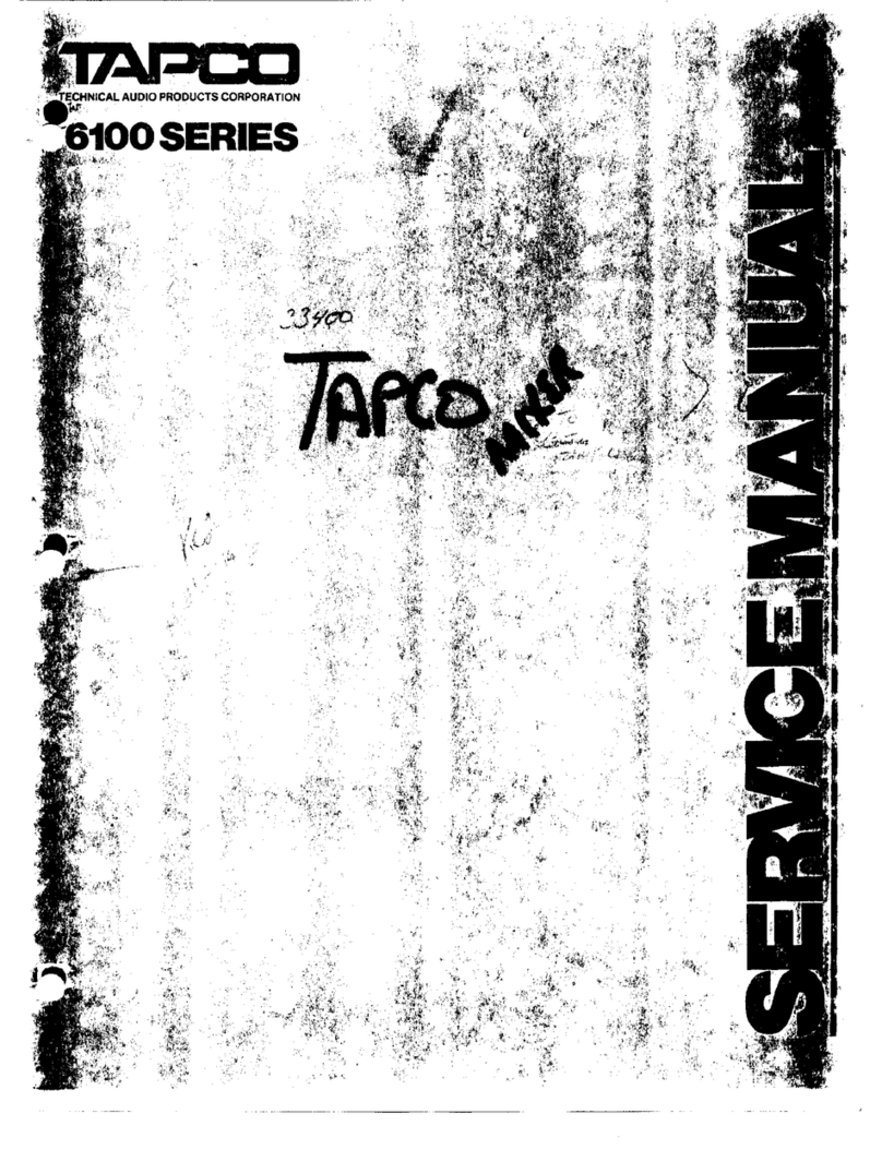 Tapco 6100 Series Service manual