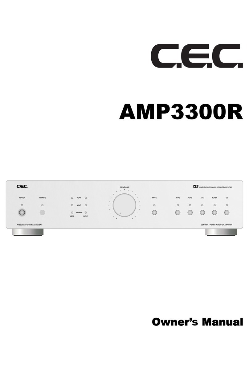 cec AMP3300R User manual