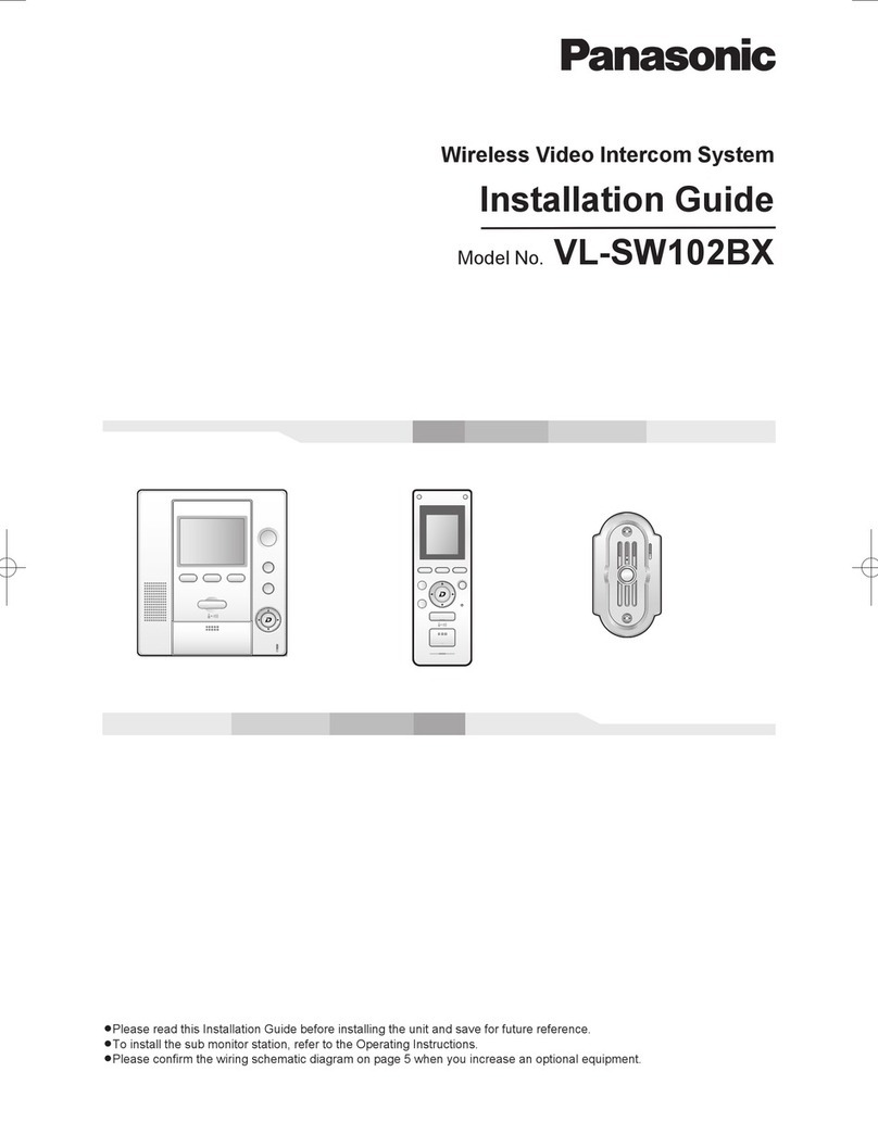 Panasonic VL-SW102BX User manual