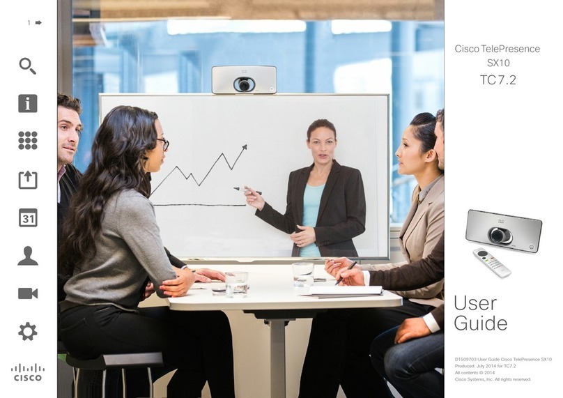 Cisco TelePresence SX10 User manual