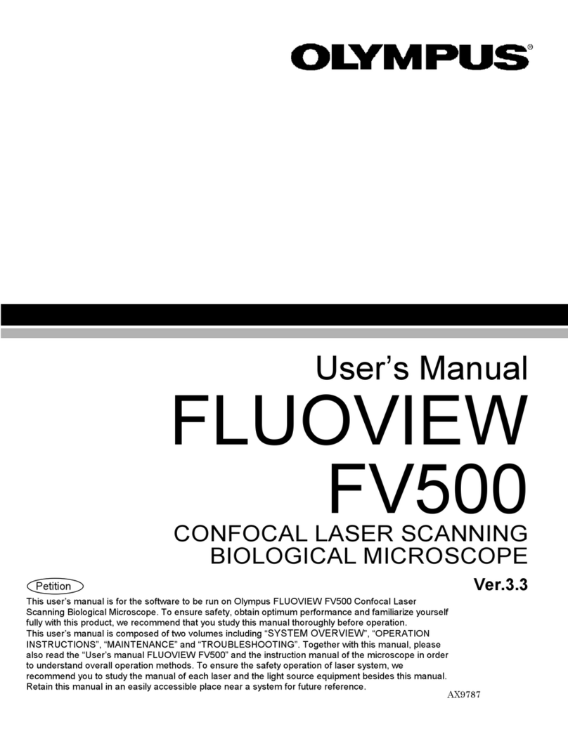 Olimpus FLUOVIEW FV500 user manual