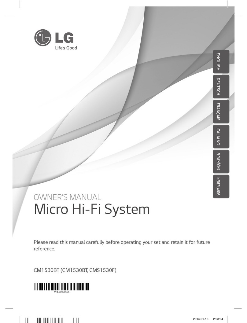 LG CM1530BT owner's manual