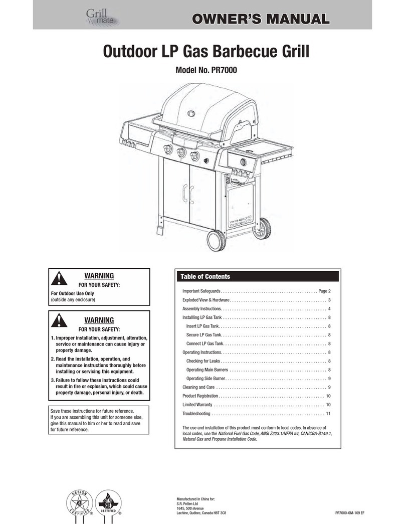 Grill Mate PR7000 owner's manual