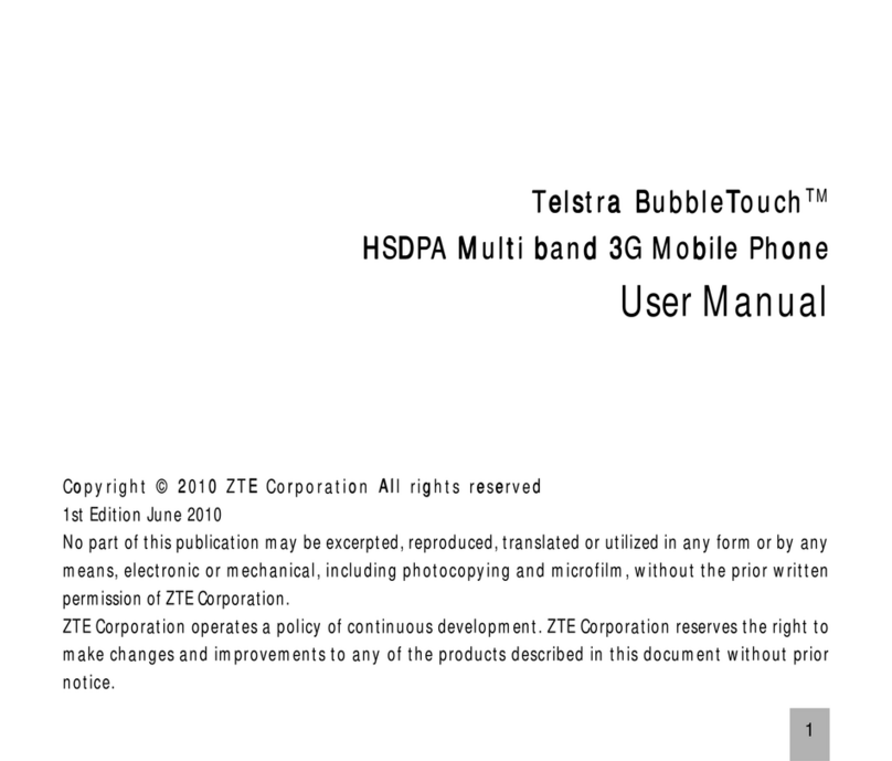 Telstra BubbleTouch T930 User manual